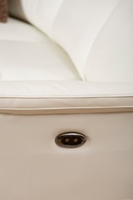 Pikkukuva: Loungea Colorado recliner-kulmasohva 3K2/2K3, puhdas valkoinen nahka/keinonahka