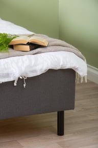 Pikkukuva: Unelle 300 runkopatja pocket 5-vyöh. hard 140x200cm, Fano 93 tummanharmaa, sis. jalat 60032mu