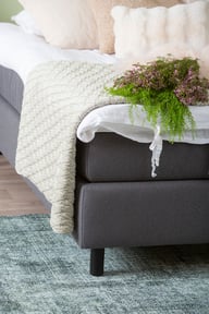 Pikkukuva: Unelle 300 jenkkisänky pocket 5-vyöh. hard 180x200cm, Fano 93 tummanharmaa, sis. jalat 60033mu