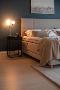 Dream Best moottorijenkkisänky 180x210 beige, petauspatjalla ja päädyllä: Dynaaminen moottorisänky 180 cm, 2x90 cm, säädettävät osat, tammi jalat. Innovatiivinen mukavuus makuuhuoneeseen.