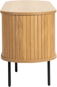 Pikkukuva: Pihla tv-taso 150x40x55cm​, tammen värinen melamiini / mustat jalat