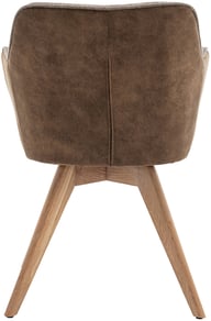 North Collection Patti ruokapöydän tuoli, harmaa (Spider-jalka natural tammi): Tyylikäs harmaa ruokatuoli, jossa kestävä metallirunko ja luonnon tammijalka. Sopii moderniin ruokailutilaan ja täydentää sisustusta.