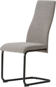 North Collection Jasmin ruokapöydän tuoli harmaa/musta: Tyylikäs metallirunkoinen Jasmin ruokatuoli harmaalla kankaalla. Sopii moderniin ruokailutilaan ja tuo ilmettä sisustukseen.