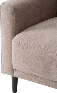 Portland Kulmasohva 2K3, beige: Muokattava Portland-kulmasohva, beige. Tyylikäs ja dynaaminen ratkaisu olohuoneeseen. Mukautuu tilan mukaan, tarjoaa mukavuutta ja modernia ilmettä.