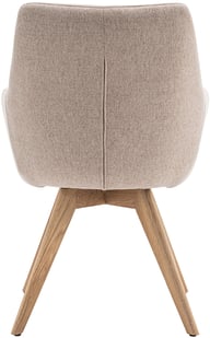 North Collection Everly ruokapöydän tuoli käsinojilla, hiekka (Spider-jalka natural tammi): Tyylikäs ruokatuoli, jossa kestävä metallirunko ja pehmeä verhoilu. Sopii täydellisesti moderniin ruokailutilaan, tuo mukavuutta ja ilmettä.