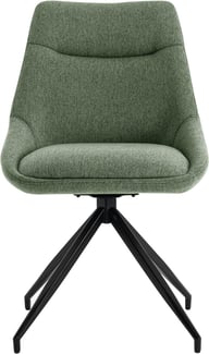 North Collection Everly ruokapöydän tuoli vihreä ( Pyörivä Spider-jalka): Tyylikäs vihreä ruokatuoli, jossa metallijalka ja verhoilu, täydellinen ruokapöydän pariksi. Sopii moderniin ruokailutilaan.