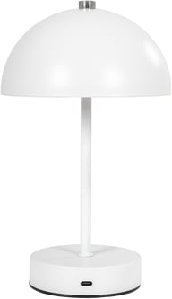 Pikkukuva: House Nordic Holt LED-pöytävalaisin ladattava, valkoinen/teräs