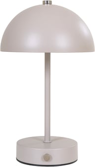 Pikkukuva: House Nordic Holt LED-pöytävalaisin ladattava, hiekka/teräs