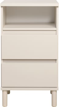 Sata-sarja lipasto nro 4. 47cm/2-ltk+ avo greige, pyöreä jalka