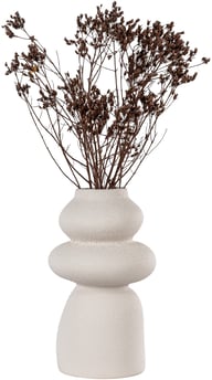 Pikkukuva: House Nordic maljakko, keramiikka, beige, pyöreä 14,5x26,5 cm