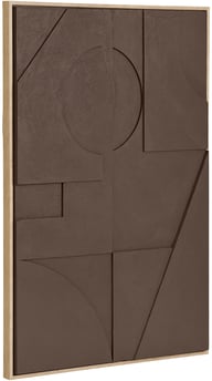 Pikkukuva: House Nordic kohokuvioitu taulu, ruskea, nro 1, 60x90 cm