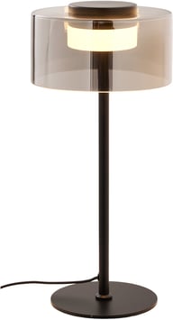 Pikkukuva: House Nordic led-pöytävalaisin, lasi/musta