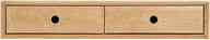 Pikkukuva: House Nordic seinään kiinnitettävä laatikosto, 2 laatikkoa, lakattu tammi, 80x25x15 cm