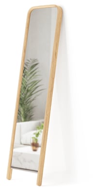 Pikkukuva: Umbra Bellwood nojaava peili 39x154 cm luonnonväri