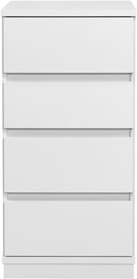 Pikkukuva: Sata lipasto nro 5. 47cm/4-ltk valkoinen, sokkeli