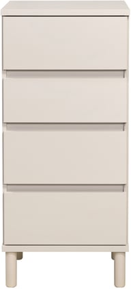 Sata-sarja lipasto nro 5. 47cm/4-ltk greige, pyöreä jalka