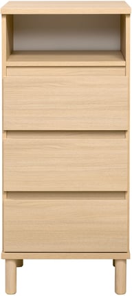 Pikkukuva: Sata lipasto nro 6. 47cm/3-ltk + avo vaalea tammi, pyöreä jalka