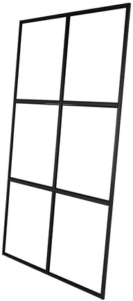 Pikkukuva: Leif väliseinä 120x210 cm musta/kirkas (15353-888)