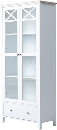 Pikkukuva: Hovi vitriini 172x76, valkoinen/valkolakattu koivu