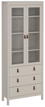 Pikkukuva: Madrid vitriini, 2 lasiovea + 3 ltk, kashmir