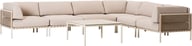 Pikkukuva: Asgård kulmasohva 2k3, taupe/beige + sohvapöytä
