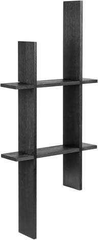 Pikkukuva: House Nordic seinähylly, musta mänty, 86x10x38 cm