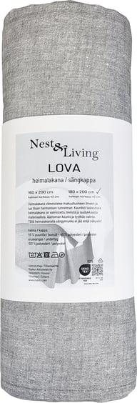 Pikkukuva: Lova helmalakana 180x200+42 cm harmaa