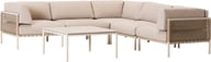 Pikkukuva: Asgård kulmasohva 2k2, taupe/beige + sohvapöytä