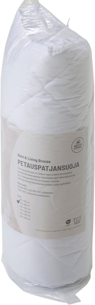 Nest & Living sijauspatjan suoja 160x200 cm: Mukava ja tyylikäs vuodevaatesetti, joka tuo makuuhuoneeseesi lämpöä ja rauhoittavaa tunnelmaa. Sopii täydellisesti sängyn päälle tai lisäpeitoksi.