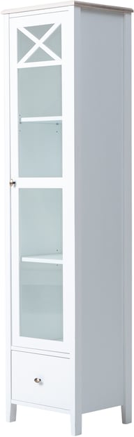 Pikkukuva: Hovi vitriini 172x42, valkoinen/valkolakattu koivu