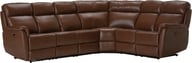 Pikkukuva: Loungea Colorado recliner-kulmasohva 3K2/2K3, ruskea nahka/keinonahka