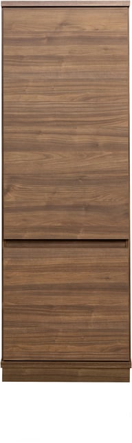 Sata-sarja matala vitriini nro 104. puuovilla 47cm oikea ruskea, sokkeli