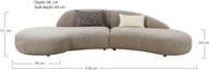 Pikkukuva: House Nordic Venice sohva, 2kpl irtotyynyjä, natural beige