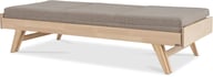 Pikkukuva: Notte 3-istuttava divaani vuodesohva 190cm taittopatjalla (beige), koivu lakattu