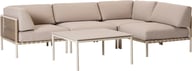 Pikkukuva: Asgård avokulmasohva, taupe/beige + sohvapöytä