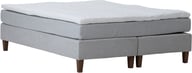 Moon Standard jenkkisänky 160x200, pocket 5-vyöh. Primo 84 v.harmaa, kännykkätaskulla (x2): Tyylikäs 160 cm leveä jenkkisänky, vaaleanharmaa, mukautuva patja takaa erinomaisen unen. Sopii moderniin makuuhuoneeseen.