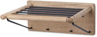Pikkukuva: Twist hattuhylly/naulakko 37 cm, öljytty tammi
