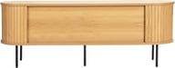 Pikkukuva: Pihla tv-taso 150x40x55cm​, tammen värinen melamiini / mustat jalat