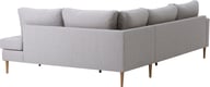 Blink avokulmasohva oikea beige, tammijalka: Tyylikäs beige avokulmasohva, jossa tammi jalat. Sopii täydellisesti olohuoneeseen, rentoutumiseen ja vierailujen vastaanottamiseen.
