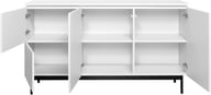 Lakeus senkki nro 5. 148 cm tuplakannella valkoinen, metallinen jalkasokkeli