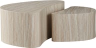 Island sarjapöytä 90x60x40 + 60x40x33 beige: Tyylikäs sohvapöytä, beige travertin, täydellinen olohuoneen sisustukseen. Monikäyttöinen säilytyskaluste, joka lisää kauniisti tilan toimivuutta.