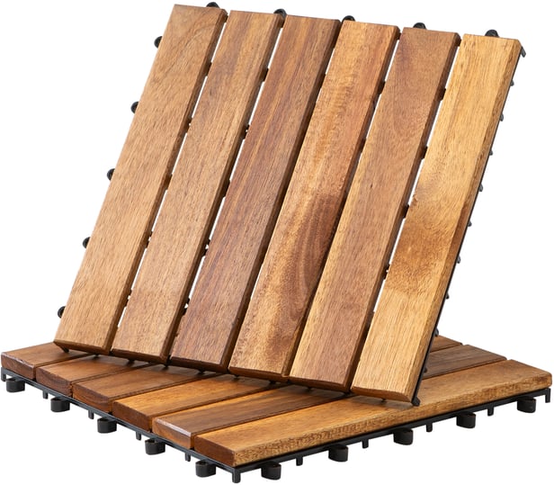 Parvekelaatta 30x30cm akaasiapuu (1 kpl)