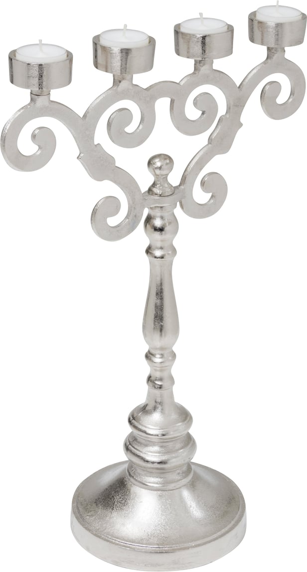 Madam kynttelikkö 45cm, hopea