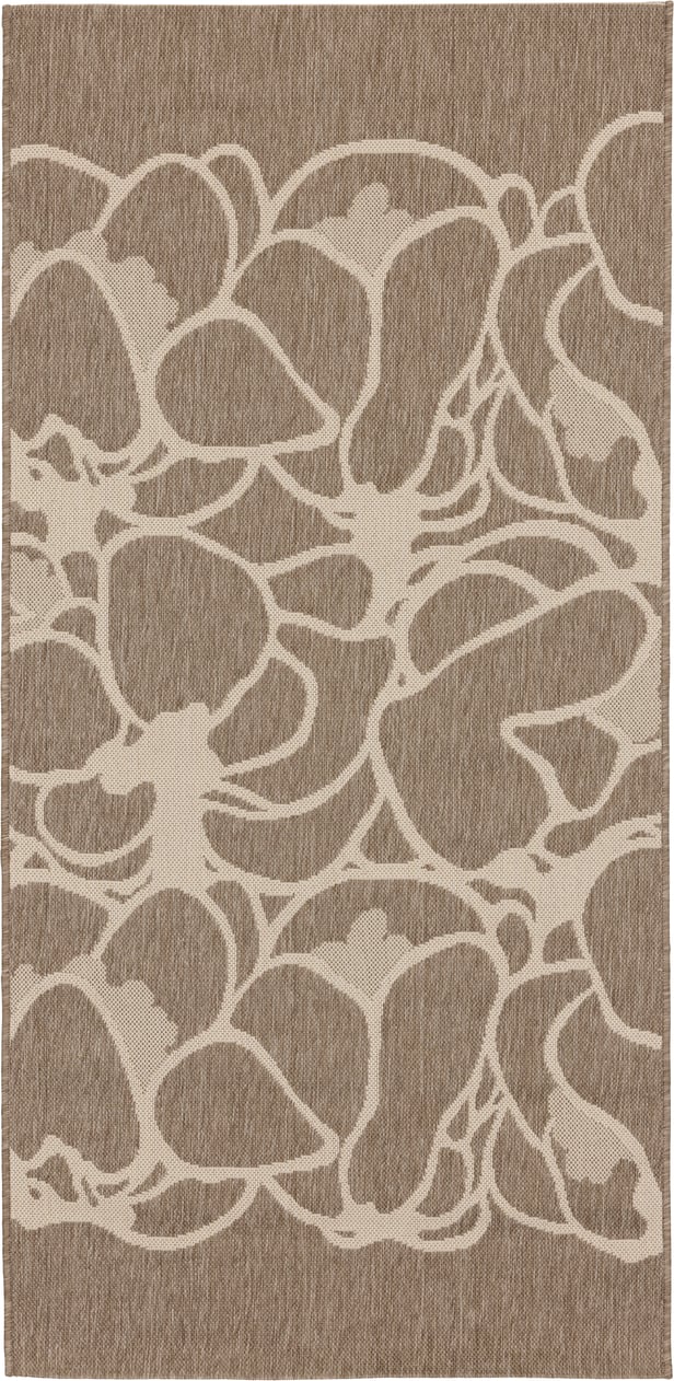Vallila Makeba Flat matto 100x200cm beige/valkoinen (sisä- ja ulkokäyttöön)
