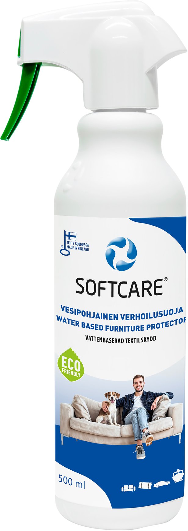 Softcare vesipohjainen verhoilunsuoja 500 ml