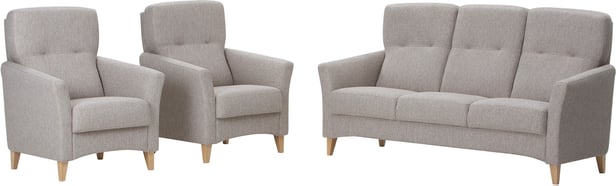 Lisa sohvakalusto (3+1+1) beige