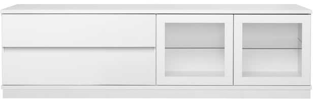 Sata taso nro 48. 183cm 2 lasiovi oikea + 2ltk valkoinen, sokkeli