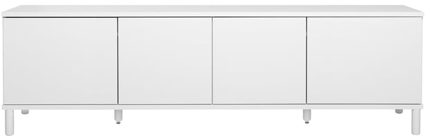 Sata taso nro 88. 200cm 4 ovea valkoinen, pyöreä jalka
