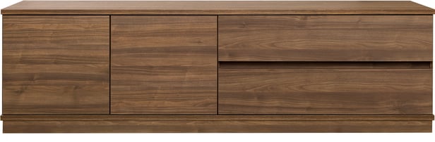 Sata taso nro 45. 183cm 2 ovi vasen + 2ltk ruskea, sokkeli