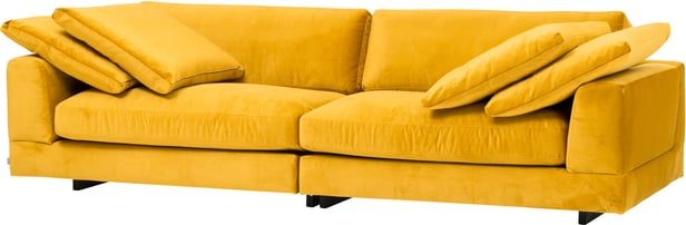 Infinity 3-istuttava sohva keltainen